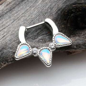 Detail View 1 of Iridescent Revo Trident Septum Clicker